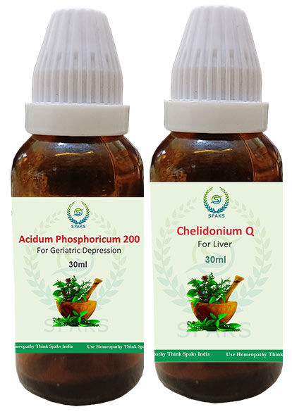 Acidum Phos.200 ,  Chelidonium Q For Geriatric depression