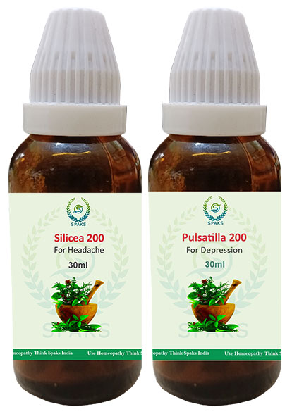 Silicea 200 , Pulsatilla 200 For Headache