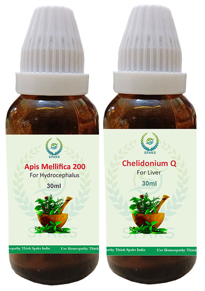 Apis Mellifica 200 , Chelidonium Q For Hydrocephalus