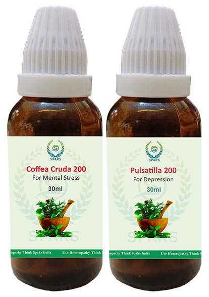Coffea Cruda 200 , Pulsatilla 200 For Mental Stress