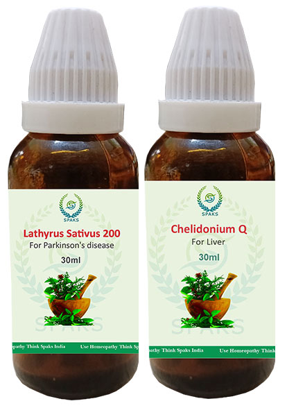 Lathyrus Sat.200 ,  Chelidonium Q For Parkinson's disease