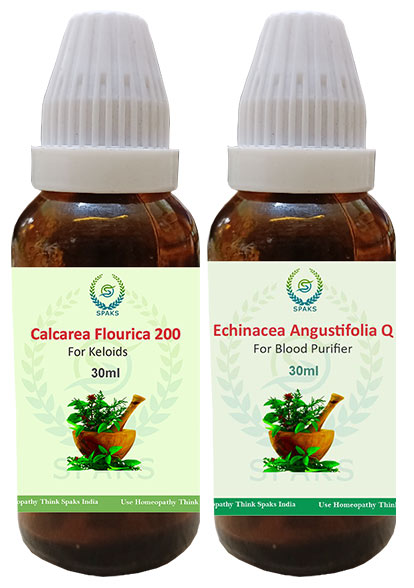 Calcarea Flourica 200, Echinacea Ang. Q For Keloids