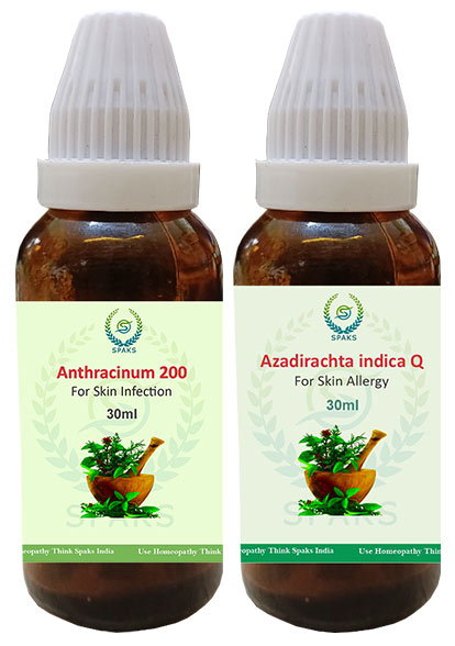 Anthracinum 200,Azadirachi. ind. Q For Skin Infection
