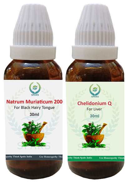 Natrum Mur. 200, Chelidonium Q For Black Hairy Tongue