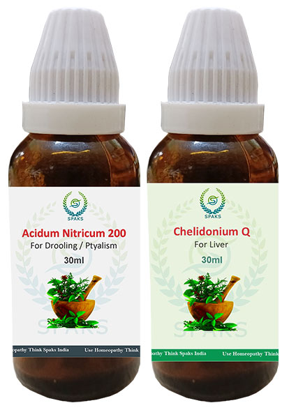 Acid Nit. 200, Chelidonium Q For Drooling / Ptyalism