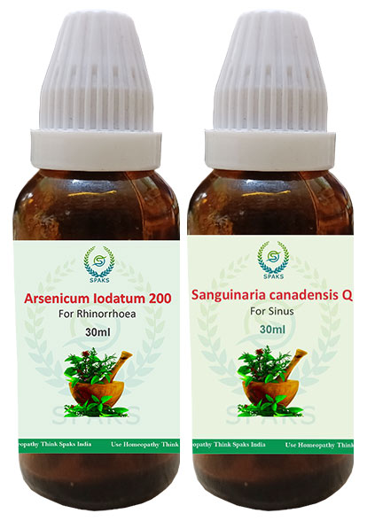Arsenicum Iod. 200, Sangulnaria Can Q For Rhinorrhoea