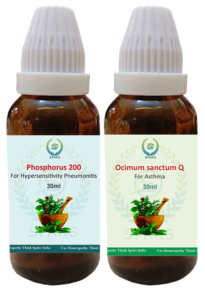 Phosphorus 200, Ocimum Sac. Q For Hypersensitivity  Pneumonitis