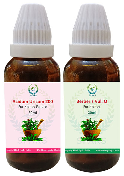 Acidum Uri. 200, Berberis vul. Q For Kidney Failure