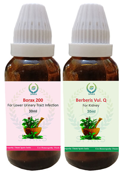 Borax 200, Berberis vul. Q For Lower Urinary Tract  Infection