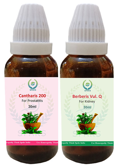 Cantharis 200, Berberis vul. Q For Prostatitis