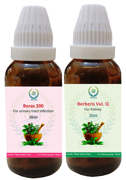 Borax 200,   Berberis vul. Q For Urinary tract infection