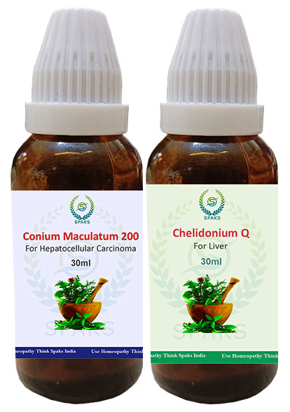 Conium Mac. 200,  Chelidonium Q For Hepatocellular Carcinoma