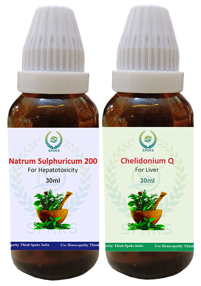Natrum Sulp. 200,  Chelidonium Q For Hepatotoxicity