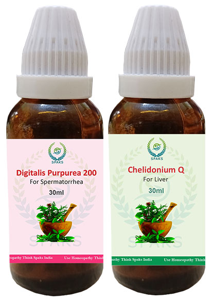 Digitalis Pur. 200,  Chelidonium Q For Spermatorrhea For Spermatorrhea,